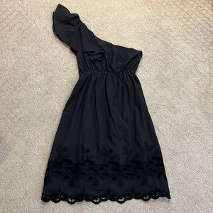 Nell Cotoure One Shoulder Lace Dress